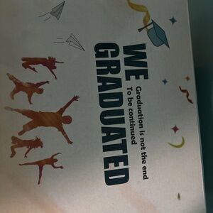 Source Unknown Graduation Party Banner - Multicolor